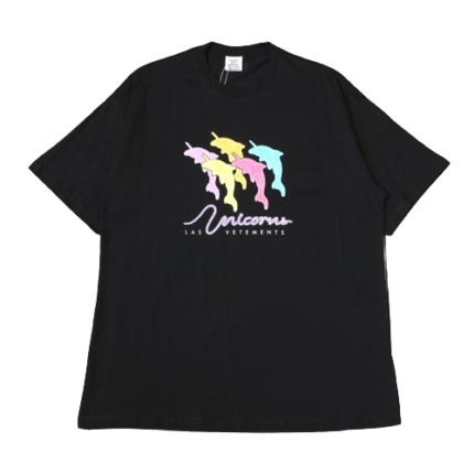 Vetements Dolphin Unicorn Shirt Black