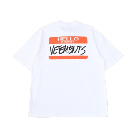 Vetements ‘My Name Is’ Shirt White